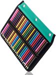 54 Slots Pencil Sleeve - 3 Ring Pencil Case Stationery Organizer Compatible with Standard 3-Ring Binder for Colored Pencils, Pens by YOUSHARES（Green）