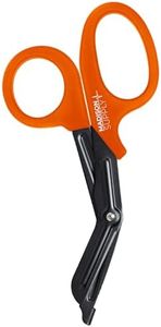 Madison Supply Medical Scissors, EMT and Trauma Shears - 7.5 Inch Premium Quality Stainless Steel Bandage Scissors - Fluoride-Coated with Non-Stick Blades - 1 Pack (Orange)