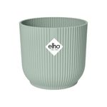 elho Vibes Fold Round 16 - Flower Pot from 100% Recycled Plastic - Indoor Plant Pot - Ø 16.1 x H 14.8 cm - Green/Sorbet Green