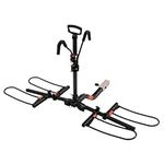 HYPERAX Volt RV Approved Hitch Mounted 2 E Bike Rack Carrier for RV,Camper,Motorhome,Trailer,Toad with 2" Class 3 or Higher Tow Hitch Receivers -Fits Up to 2X 70lbs E Bikes with Up to 5" Fat Tires