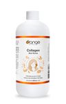 Orange Naturals Collagen Peptides Liquid 450ml, 45-Servings, Bioactive Hydrolyzed Type I & III, Skin Revive Supplement for Women, Support Skin, Hair & Nail, Orange Flavour