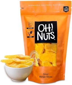 Dried Mango | 1 LB - Dried Fruit Slices | Less Sugar Added | Dehydrated Fruit Bites | Packed in New York Zip-Seal Bag for Exceptional Freshness by Oh Nuts