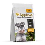 Applaws Natural Grain Free Complete Dry Dog Food for All Senior Breeds Chicken Flavour, 1 x 7.5kg Bag