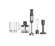 Kenwood Triblade XL Hand Blender, Mixer with Anti-Splash, Chopper 500ml, Metal Whisk and Masher Attachment and BPA-Free Plastic Beaker, HBM60.307GY, Dishwasher Safe, 1000W, Grey