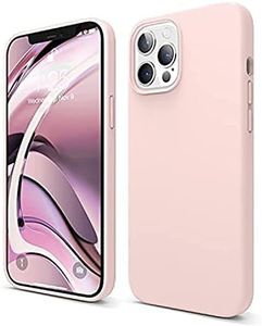 elago Liquid Silicone Case Designed for iPhone 12 Pro Max Case (6.7"), Premium Silicone, Full Body Protection : 3 Layer Shockproof Cover Case (Lovely Pink)