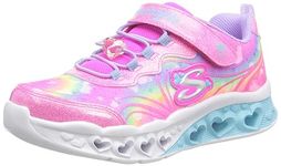 Skechers Unisex Kids Flutter Heart Lights Groovy Swirl Hiking Boot, Pink, 13 UK