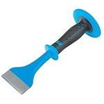 OX Tools 3" Floor/Brick Chisel with Rubber overmolded Hand Guard