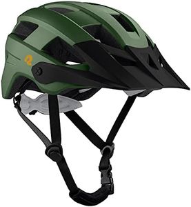 Retrospec Rowan Mountain Bike Helmet for Adults - Specialized Dirt Cycling Bicycle Helmets for Men & Women – Adjustable Size, Lightweight & Breathable - Matte Forest