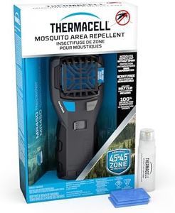 Thermacell MR450 Armored Portable Mosquito Repeller; Features ZoneCheck, Quiet Ignition and Rubber Grip; Provides 15-Foot Zone of Mosquito Repellent; Runs on Long-Lasting Refills; No Spray, No Scent, Grey, 3"x 4 1/4 (MR450XA)