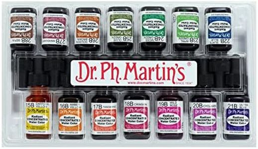 Dr. Ph. Martin's Radiant Concentrated Water Color, 0.5 oz, Set of 14 (Set B)