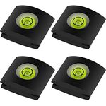 Anwenk 4pack Camera Flashlight Hot Shoe Cover with Bubble Spirit Level for Canon Nikon Panasonic Fujifilm Olympus Pentax Sigma DSLR/SLR/Evil Camera