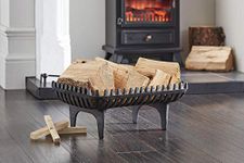 Vintage Decor ® Freestanding Indoors Outdoors Cast Iron Wood Log Coal Fireplace Grate Basket (18 inch)