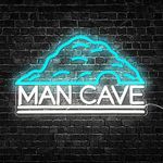 Man Cave Neon Sign,Neon Signs for Man Cave Wall Decor,Dimmable USB Powered Neon light,Led Sign for Bedroom Wall,Party,Gamer Room,Birthday Decor Light Up Sign for Men