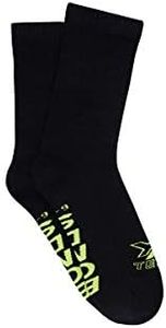 Bonds Men's X-Temp Crew Socks (2 Pack), Black, 11+, Large