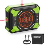 Tomahawk Huepar AG2L Digital Angle Finder with 3 Line Laser Level - Precision Inclinometer 0-90° & 0-180° Measurement - Magnetic V-Groove Base - LCD Display - Alignment Tool for Woodworking & Civil