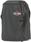 Grillman Barbeque Grill Cover Cover fits Weber BBQ Cover, Brinkmann, Outback & more - Small BBQ Cover Waterproof, Rip-Proof & UV Resistant, Heavy Duty Barbecue Cover (75 x 66 x 109 cm), Black