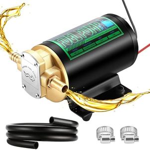 Mxmoonant Electric Fuel Transfer Pump Oil Change Pump, Self Priming Impeller Gear Pump, 3.2GPM Electric Scavenge Oil Extractor for Diesel Kerosene Marine Truck (24V)