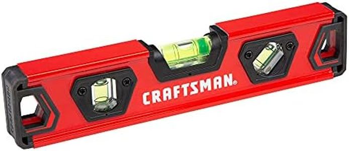 CRAFTSMAN Torpedo Level, 9 Inch, With Shock Absorbing End Caps (CMHT82390)