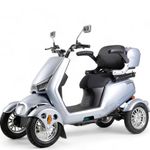 Mobility Scooters for Adults & Seniors, Heavy Duty 4-Wheel 3-Speed .1000W 15 MPH with 35 Mile Long Range Battery 20° Max Climbing, Remote Key (Silver)