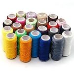 Accessotech 24 Colour Spools Sewing All Purpose 100% Pure Cotton Thread Reel