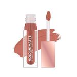 Swiss Beauty Hold Me Matte Liquid Lipstick | 12 Hours Stay | Non-Transfer Lipstick | Waterproof Lipstick with Intense Hydration| Shade - Spicy Nude, 4.5ml