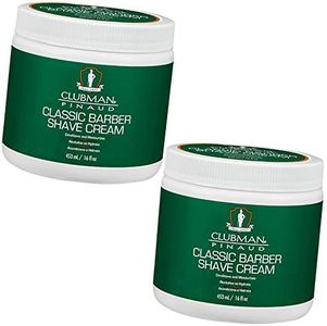 Clubman Classic Barber Shave Cream, 16 oz, 2 pack