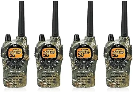 Midland GXT1050VP4 GMRS Radios - 4 Pack Bundle w/Headsets and Chargers