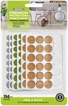 Slipstick Premium Adhesive Protector Pads Variety Pack (194 Piece) Cabinet Door Drawer Bumpers and Small Universal Surface Protector Pads, Clear Rubber, Foam, Cork, and Green Felt Protectors