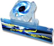 Evercool "Strong Wind" Memory Cooler & Moveable BLUE LED Fan