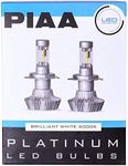 Piaa 26-17313 White H13 Platinum LED Bulb Kit, 4000 lm (25W - 2 Yr Warranty 6000K 9008)