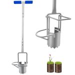 5-in-1 Lawn and Garden Tool, Updated Bulb Planter Long Handle for Digging, Weeding, Soil Sampler, Transplanting, Sod Plugger (Bulb Transplanting)