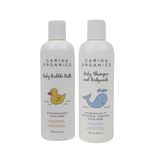 Baby Bubble Bath and Baby Shampoo & Baby Body Wash Bundle, Baby Bath Essentials, Biodegradable Shampoo & Body Wash and Bubble Bath for Sensitive Skin, Vegan, Toxin Free, Tear Free, 250ml (Pack of 2)