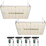 VIVOSUN Grow Lamp 100 W Full Spectrum Plant Lamp with Samsung Diodes Grow Light for Indoor Plants Seedling Vegetative and Flower in 60 x 60 cm, 90 x 90 cm Grow Tent, Greenhouse VS1000E Pack of 2