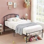 VECELO 14 inch Twin Bed Frame Metal