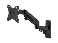 Monoprice 2-Segment Full Articulating Gas Spring Wall Mount For Monitors Up To 27 Inches, Adjustable Corner Friendly - Workstream Collection