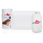 VISCO LOVE ProComf Travel and Camping Mate/Baby/Kid's/Teen's/Adult's Memory Foam Pillow (Natural White)