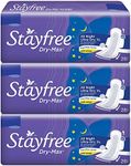 Stayfree Dry Max All Night XL Dry Cover Sanitary Pads For Women Combo, 28s x 3 (84 Pads)