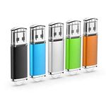 RAOYI 5 Pack 64GB USB Flash Drive clé USB 2.0 Memory Stick Swivel Design USB Stick 64G Thumb Drives USB Key