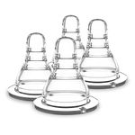 LuvLap Anti-Colic Essential Teat/Nipple for Slim Neck Bottle,4Pcs Medium Flow,3M+,Made of Soft & Flexible Silicone,Ergonomic Shape,Mimics Breastfeeding,Leak Proof,Bpa Free,Comes with Sturdy Base