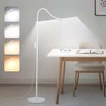 White Floor Lamp, 18W/2000LM Bright