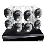 Night Owl 2-Way Audio 20 Channel DVR Video Home Security Camera System with (8) Wired 1080p HD Indoor/Outdoor Deterrence Cameras and 1TB Hard Drive (Add up to 4 Wi-Fi Cameras) (8 Camera)