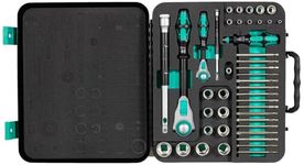 Wera 8100 SA/SC 2 Zyklop Speed Ratchet, Socket & Bit Set, 1/4" & 1/2" Drive, 43pc, 05160785001