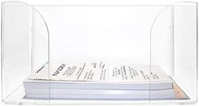 Nadex Clear Acrylic Check Tray - 2.5mm Thickness Durable Economical Deposit Ticket and Cheque Holders - Holds Deposit Slips, Tickets, Vouchers, Cheques