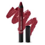 FACES CANADA Ultime Pro Matte Lip Crayon - Put Me On (Maroon), 2.8g | 8HR Long Stay | Smooth Creamy Matte Texture | Intense Color in 1 Stroke | Hydrates With Chamomile & Cocoa Butter