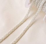 Selene Pearl Beaded Trim, Wedding Trim, Jewelry Trim, Wedding Trim of Gown, Bridal Sashes, Bridal Shoes, Craft, Epaulette Strass (#2, 2 Yards)