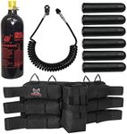 Maddog 6+1 Paintball Harness Pod Pack with Paintball Pods, 20 Oz CO2 Paintball Tank, & Remote Coil