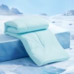 Elegear Revolutionary Cooling Comforter King Absorbs Body Heat to Keep Cool, Cooling Blanket for Hot Sleepers Japanese Arc-Chill 3.0 Cool Tech Fabric Summer Comforter Hypo-Allergenic Cool Quilt - Blue