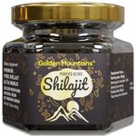 Pure Authentic Siberian Altai Golden Mountains Shilajit Resin 100g 3.53oz - Measuring Spoon – Quality & Safety Certificate in Each Box