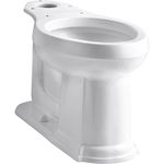 Kohler K-4397-0 Devonshire Comfort Height Elongated Bowl, White