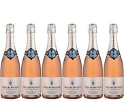 Francois Montand Sparkling Wine Rosé Brut - Traditional Method - France (6 x 0.75 L)